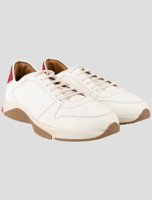 Kiton White Leather Sneakers