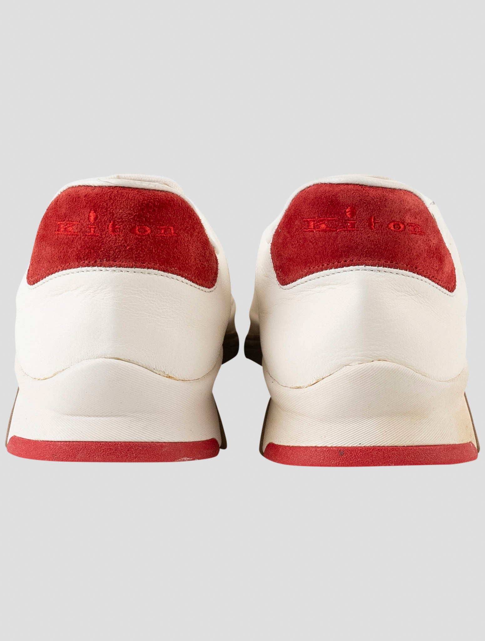 Kiton White Leather Sneakers