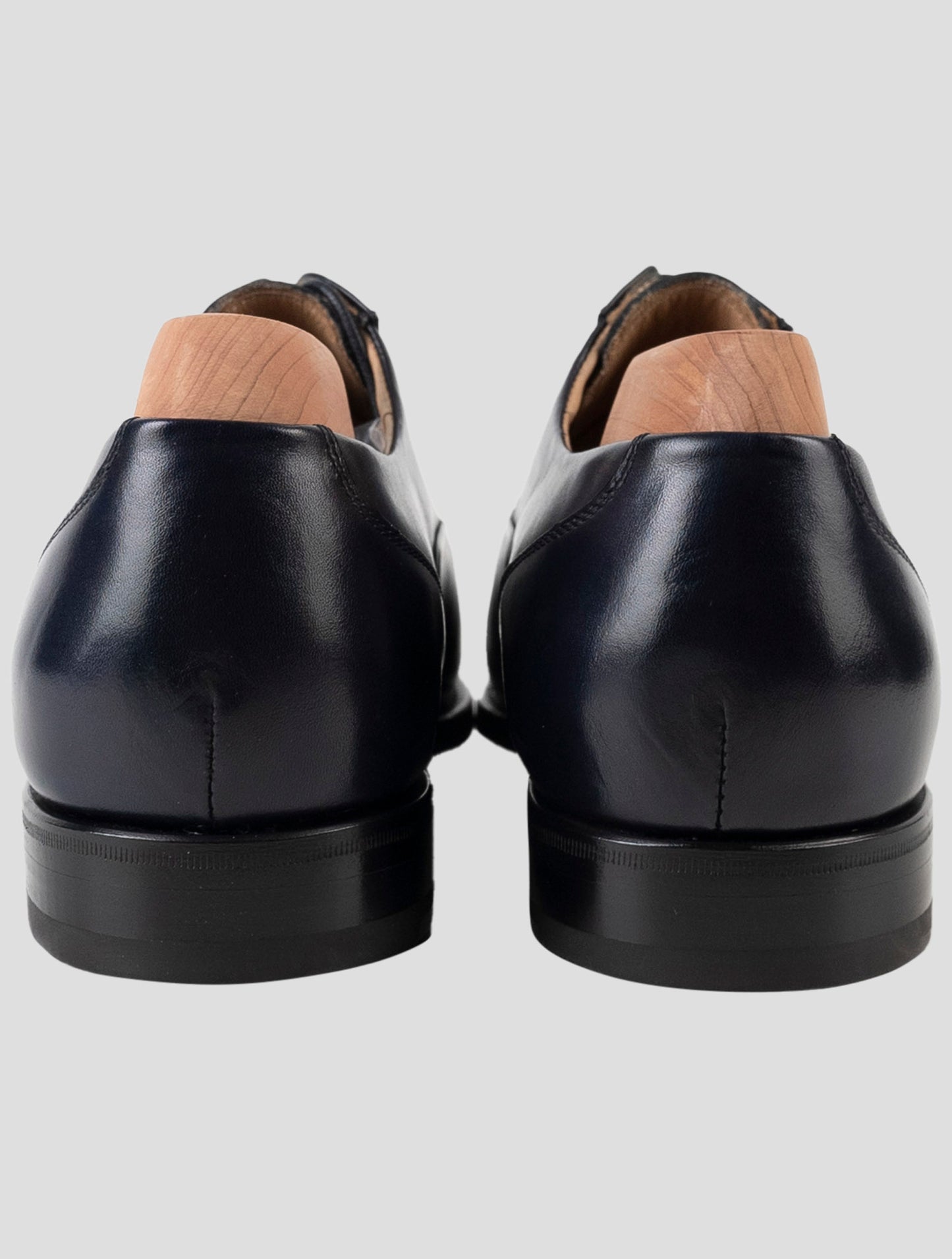 Kiton Blue Leather Dress Shoes