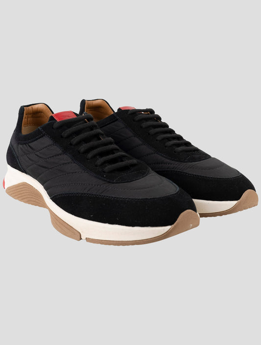Kiton Black Pa Pu Sneakers