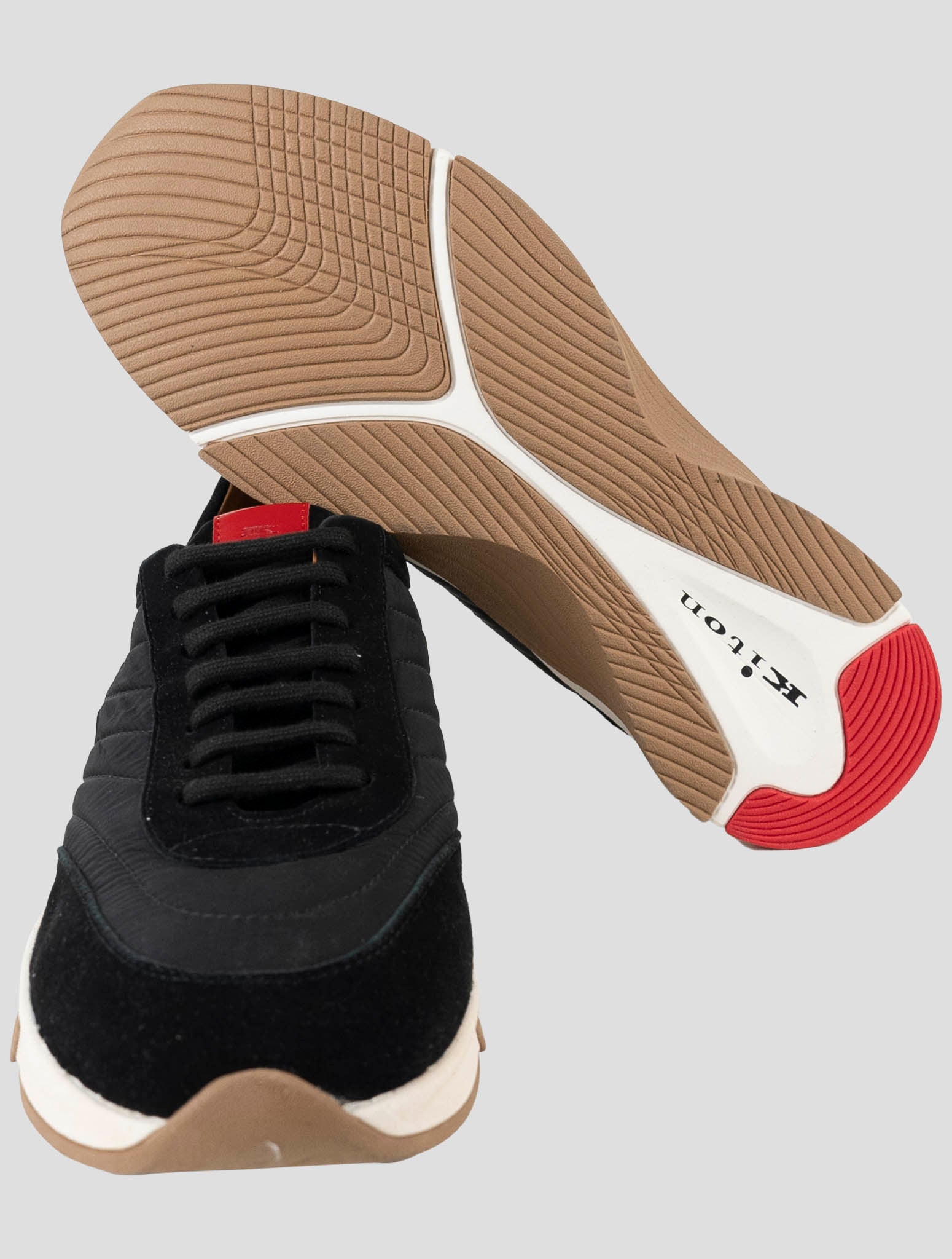 Kiton Black Pa Pu Sneakers