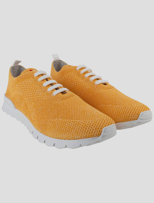Kiton Yellow Cotton Ea Sneakers