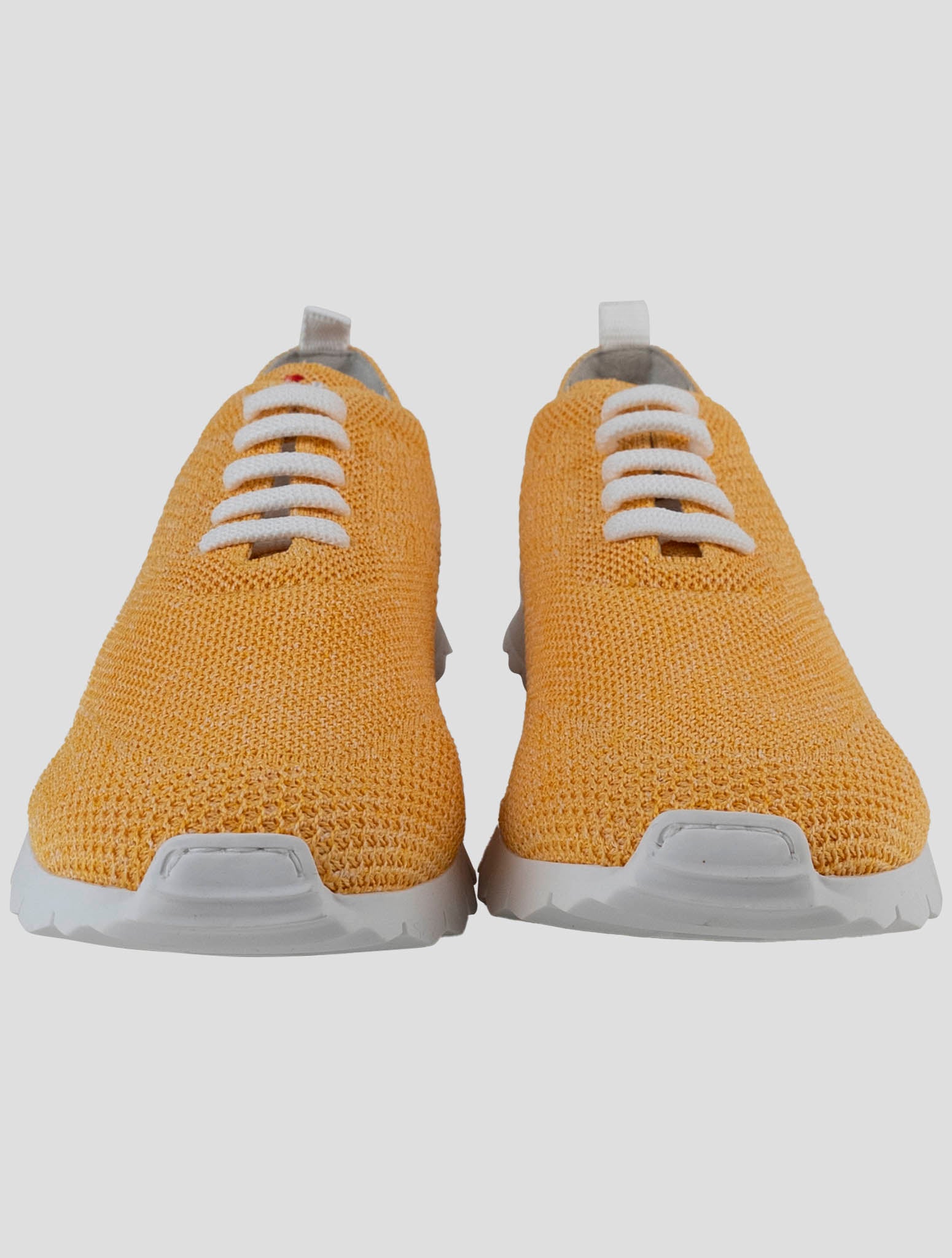 Kiton Yellow Cotton Ea Sneakers