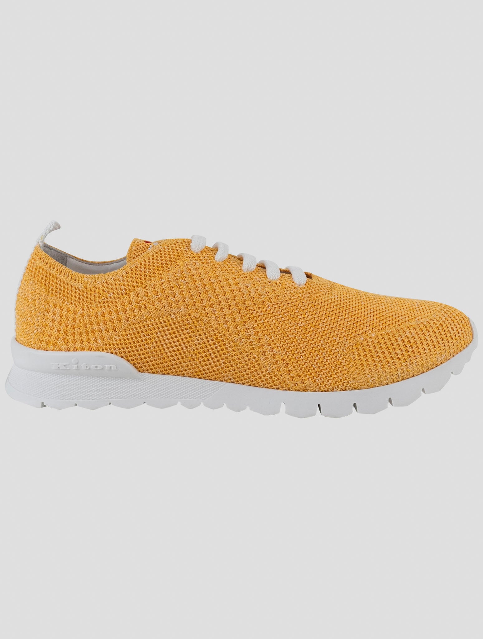 Kiton Yellow Cotton Ea Sneakers