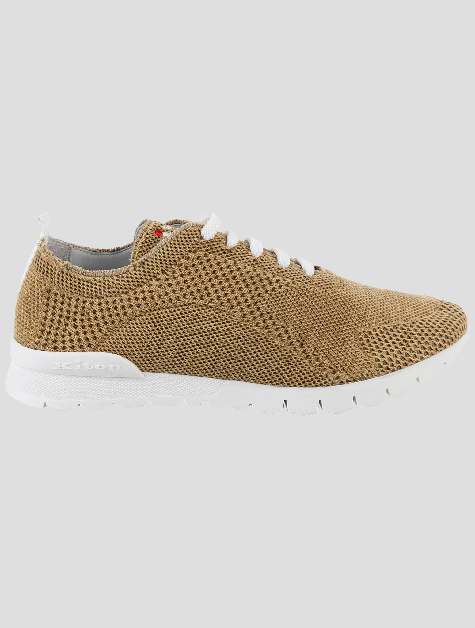Kiton Brown Cotton Ea Sneakers
