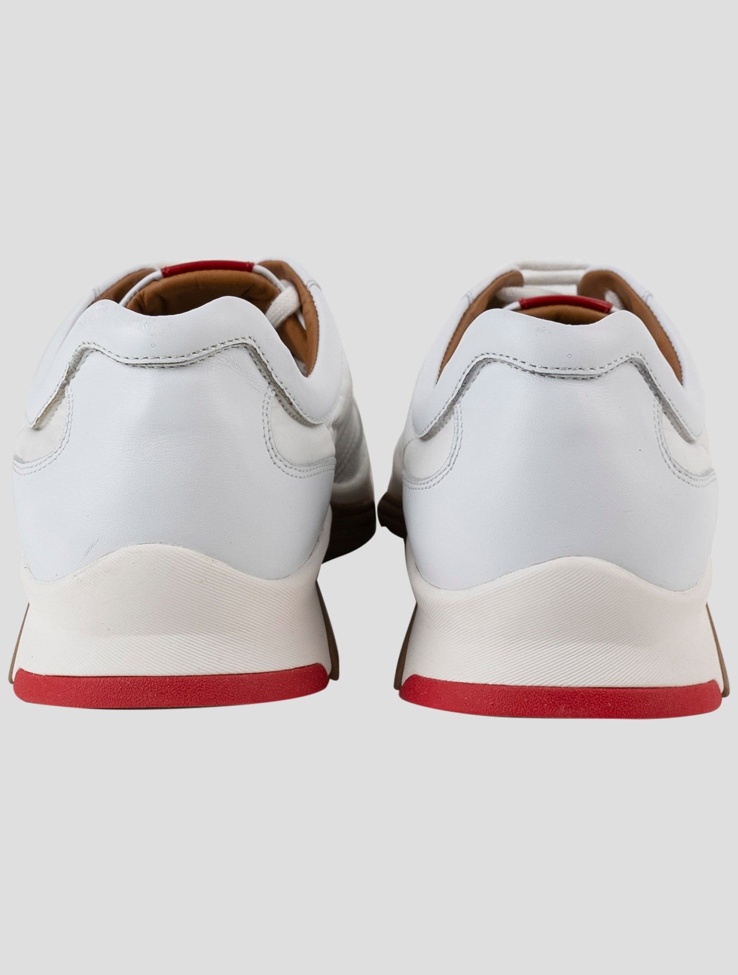 Kiton White Leather Sneakers