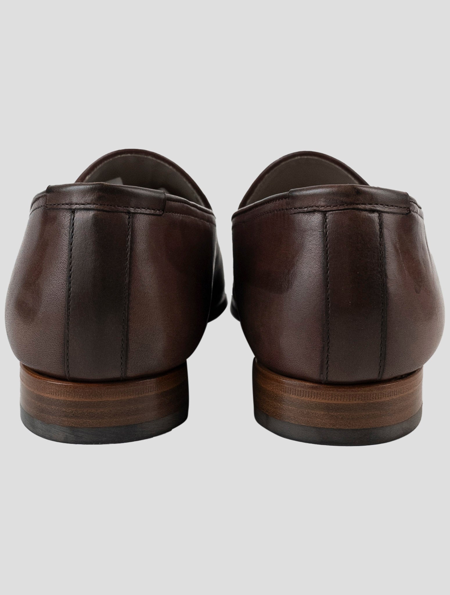 Kiton Brown Leather Sneakers