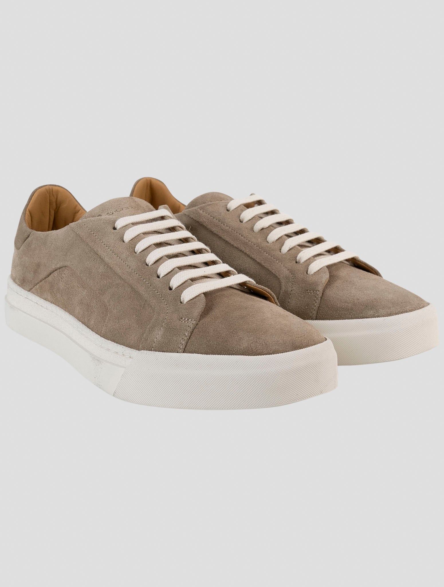 Kiton beige Leather Sneakers