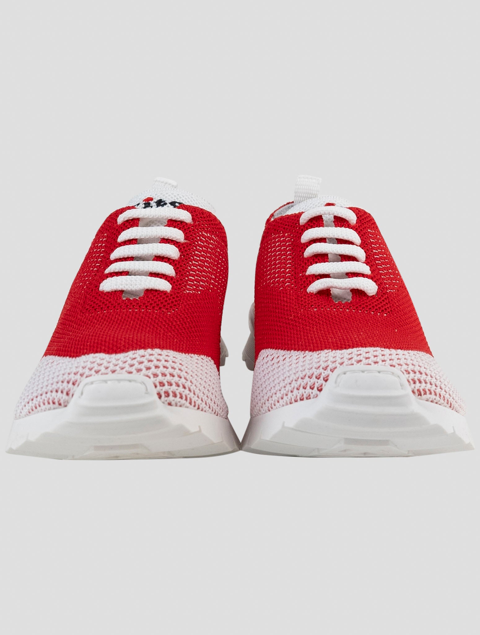 Kiton Red Cotton Ea Sneakers