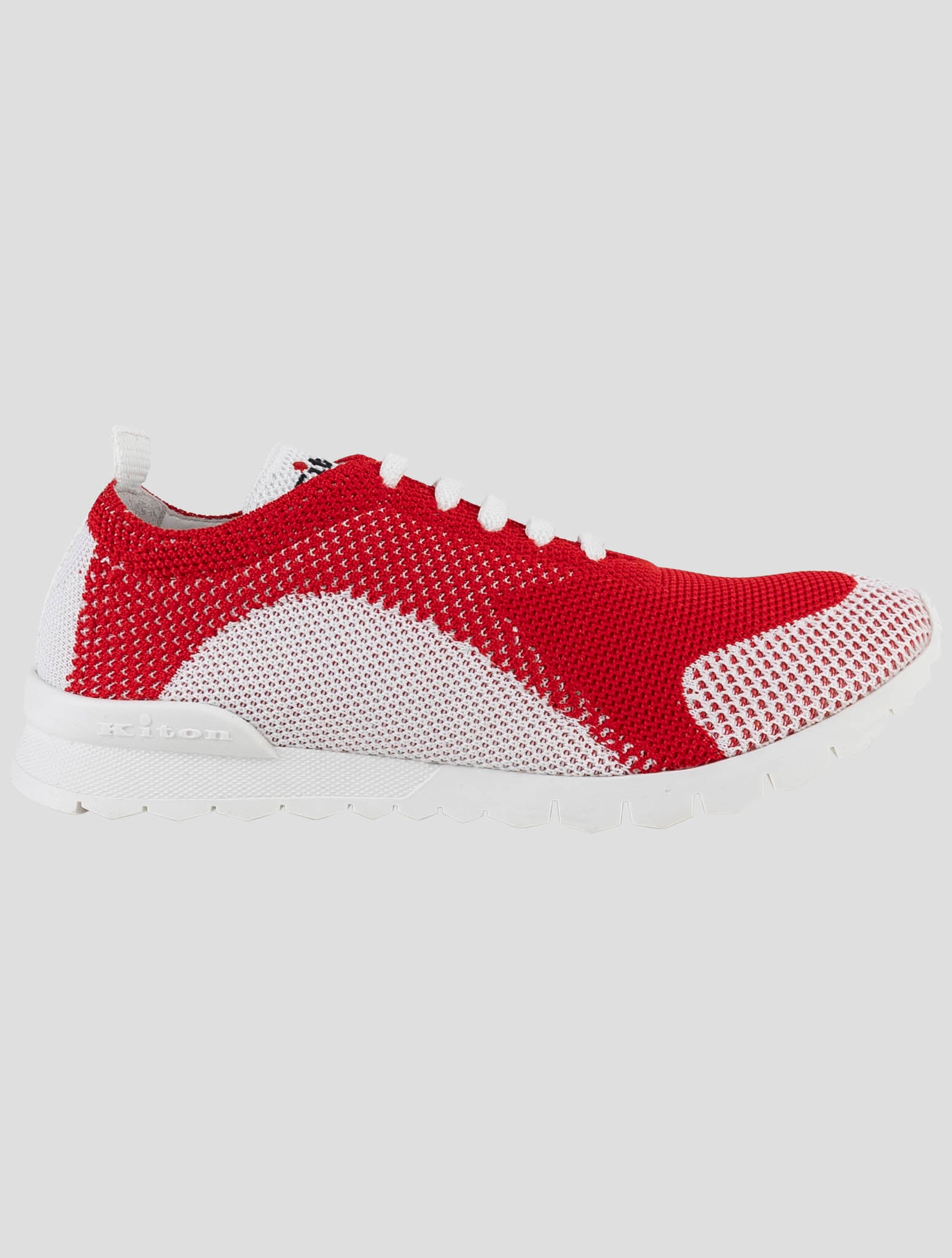 Kiton Red Cotton Ea Sneakers