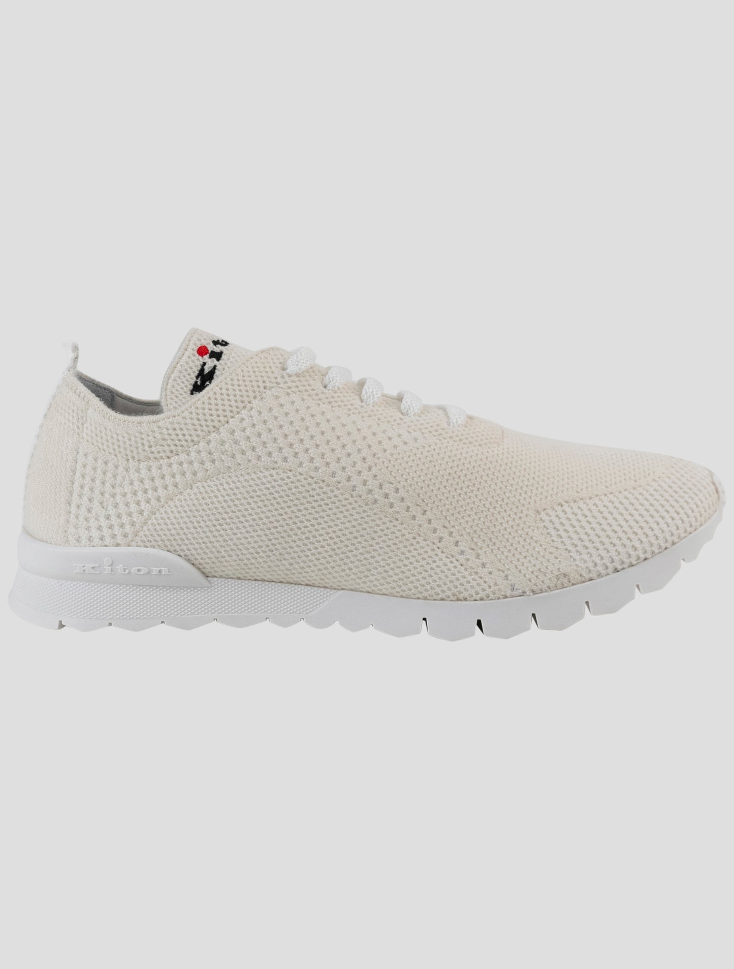 Kiton White Cashmere Sneakers