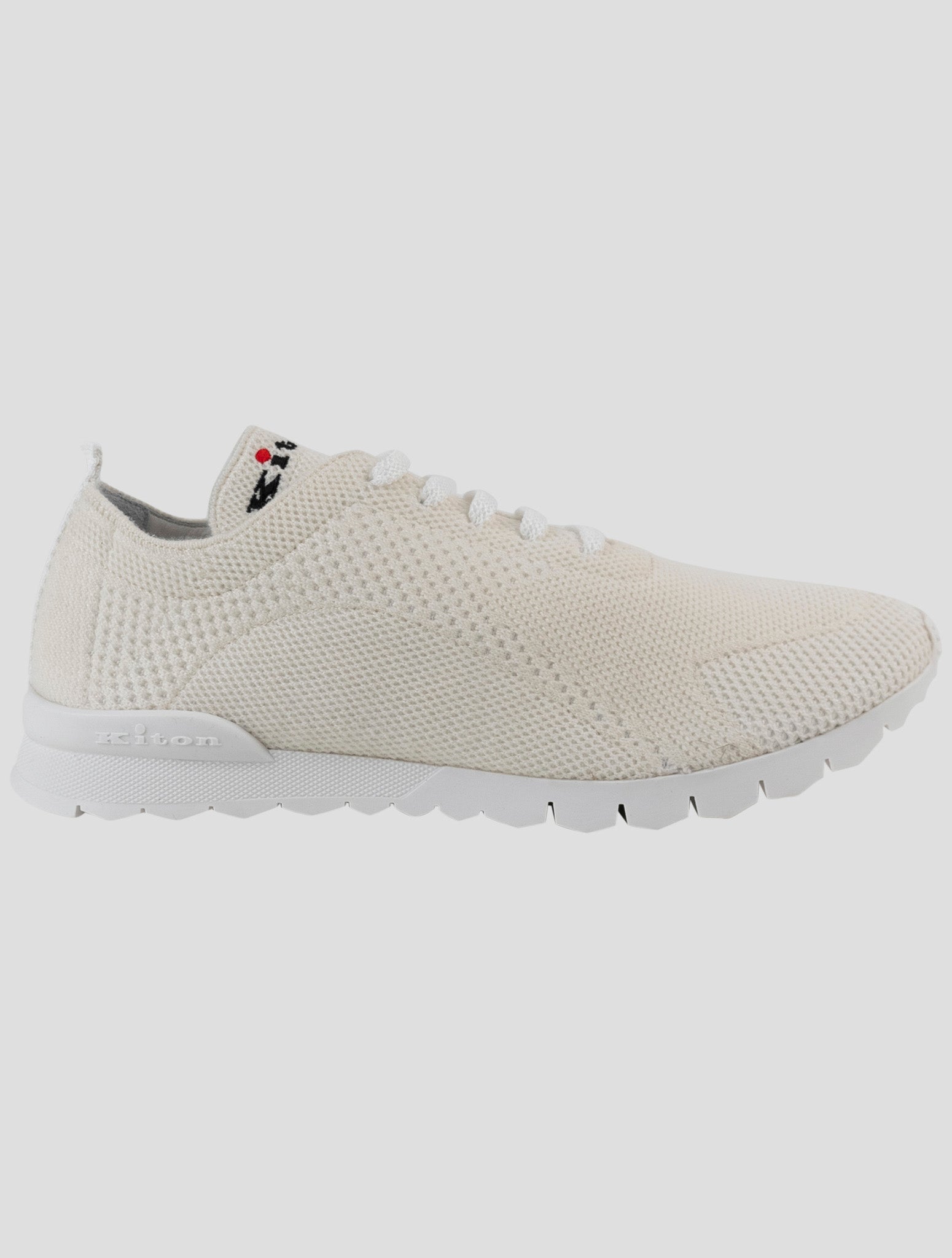 Kiton White Cashmere Sneakers