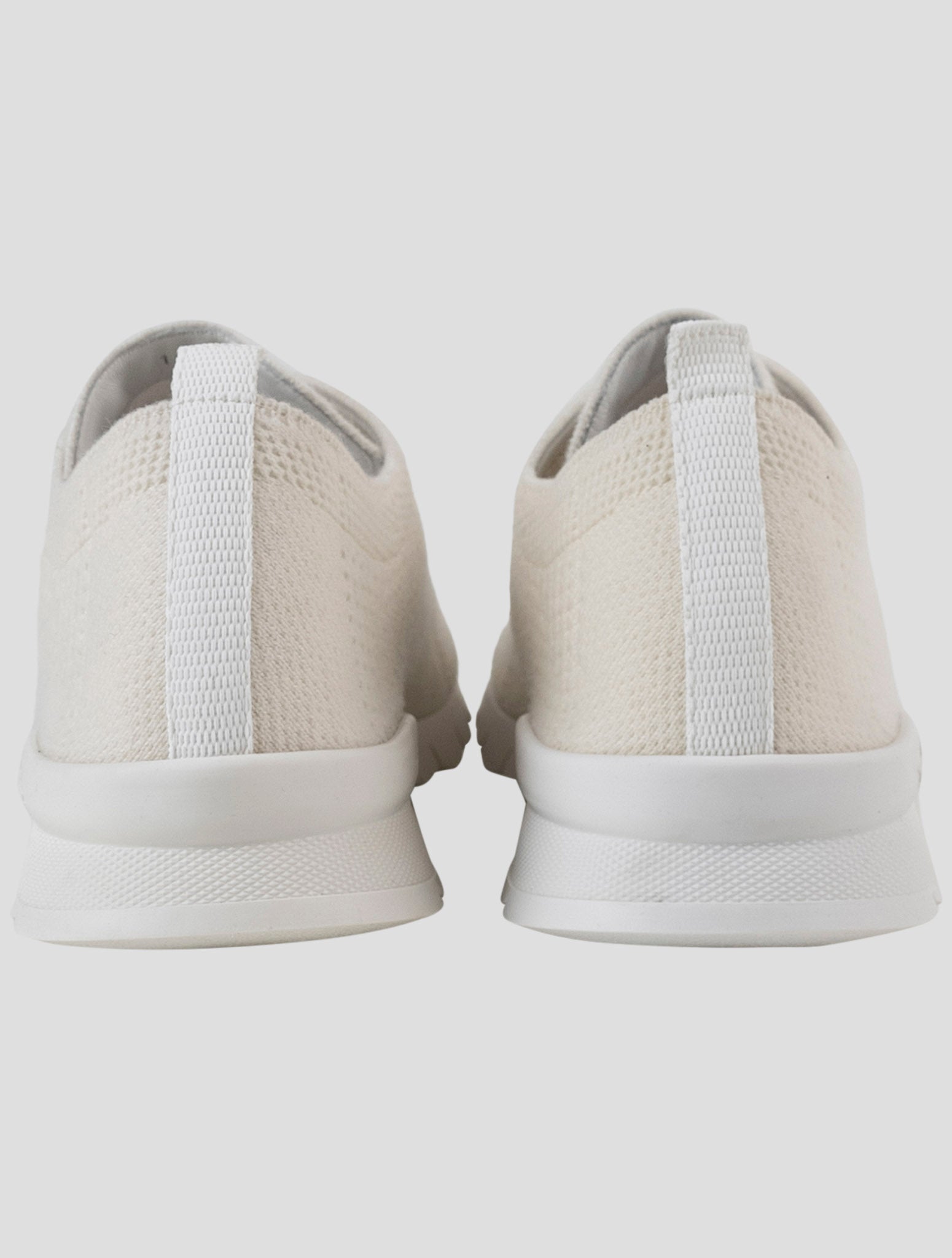 Kiton White Cashmere Sneakers