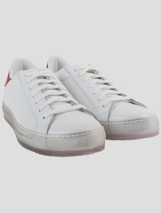 Kiton White Leather Sneakers