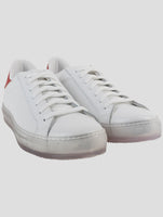 Kiton White Leather Sneakers