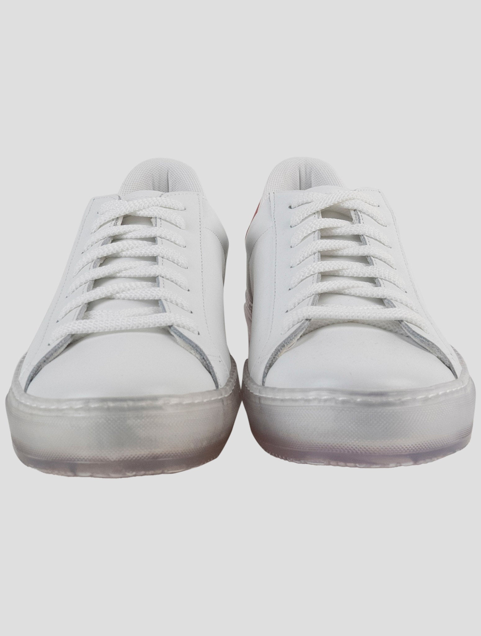 Kiton White Leather Sneakers