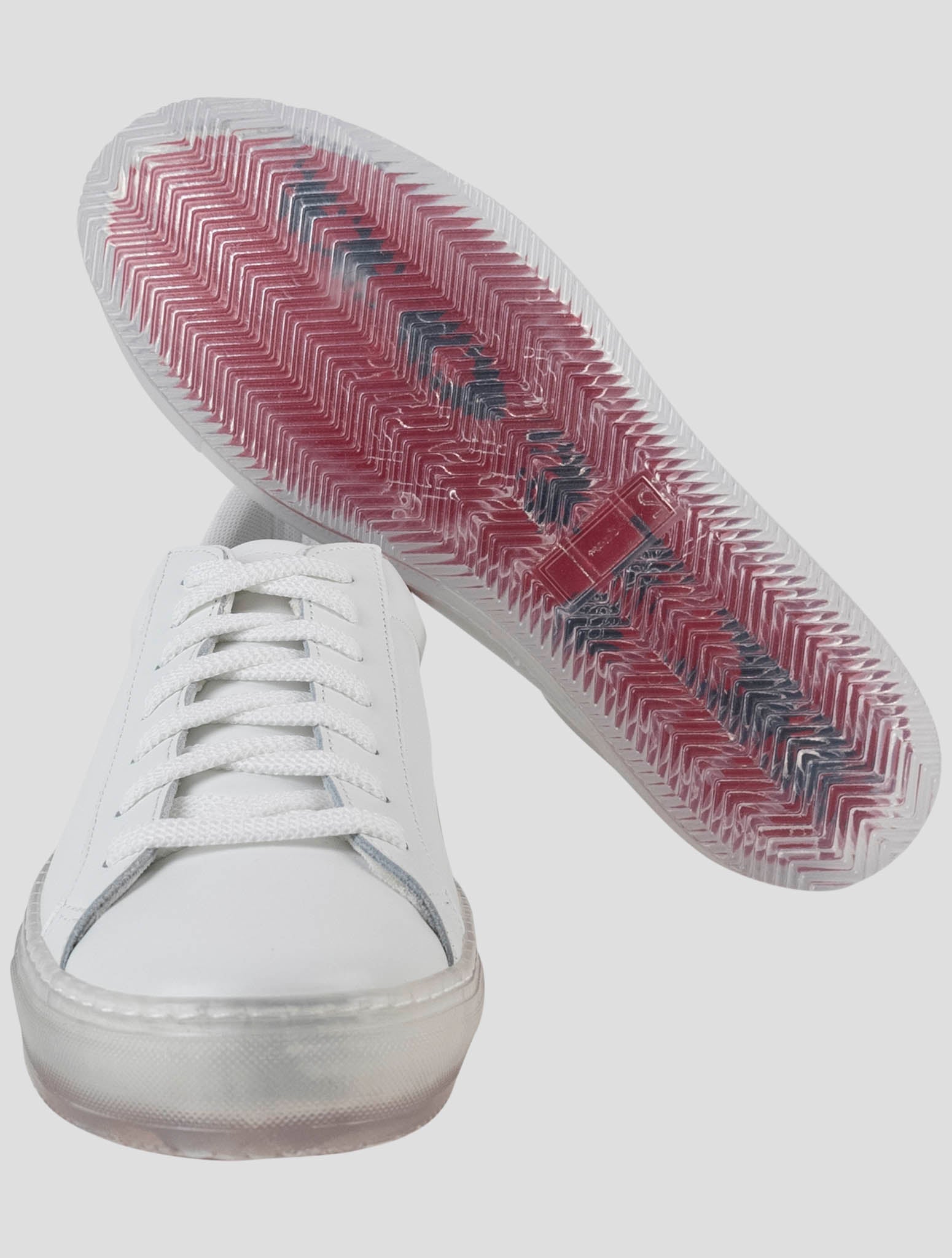 Kiton White Leather Sneakers