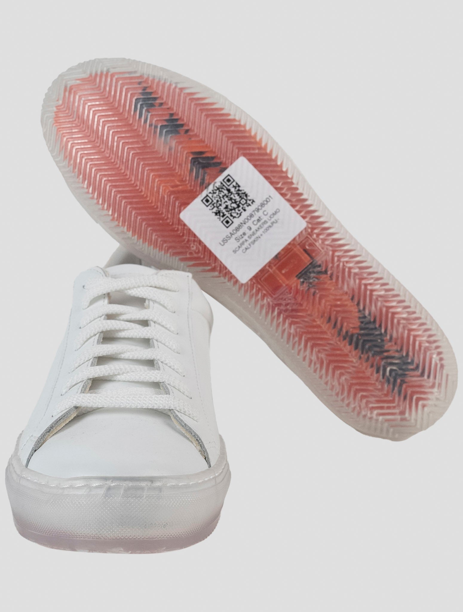 Kiton White Leather Sneakers