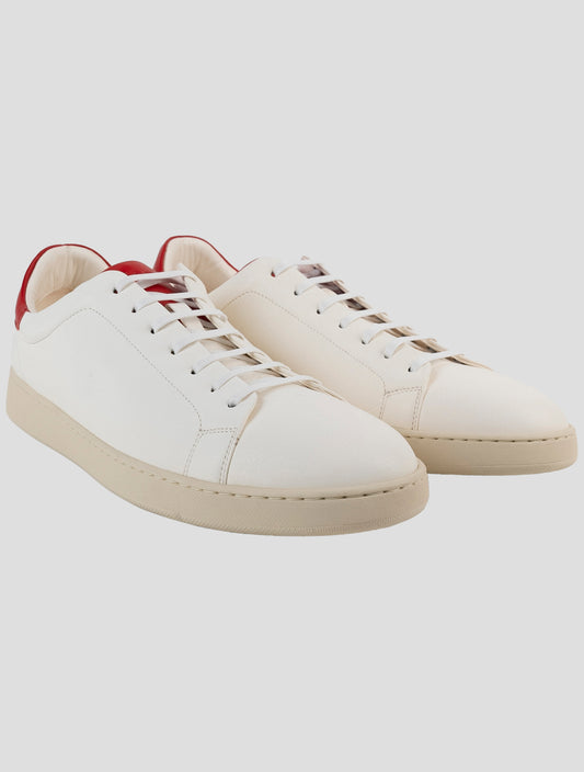 Kiton White Leather Sneakers