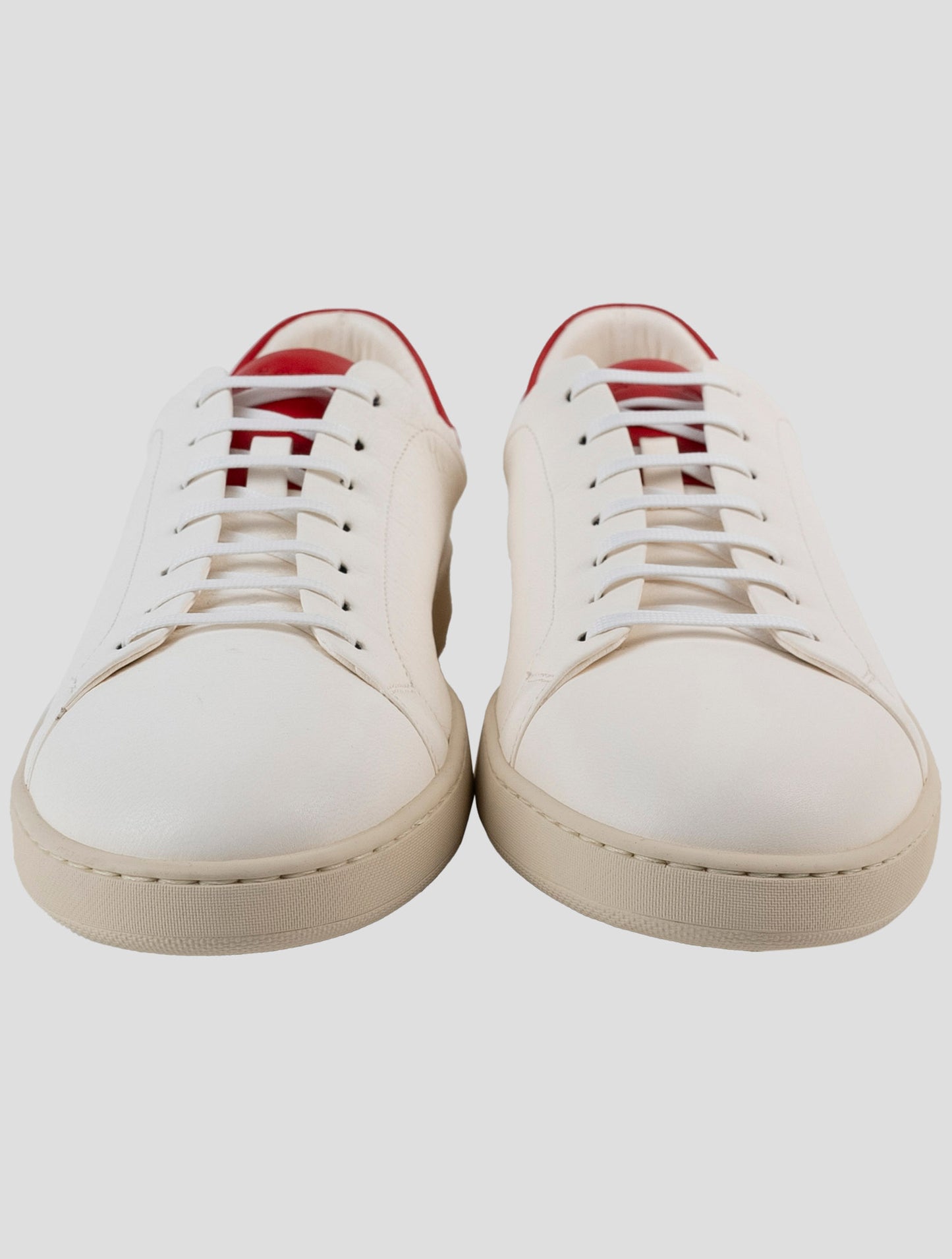Kiton White Leather Sneakers