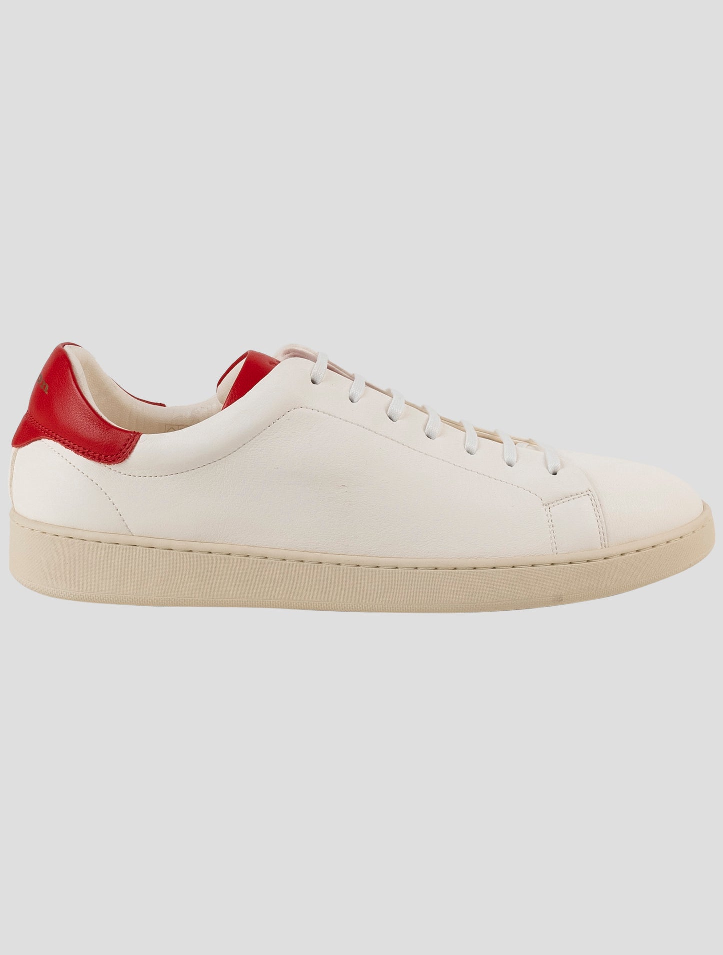 Kiton White Leather Sneakers