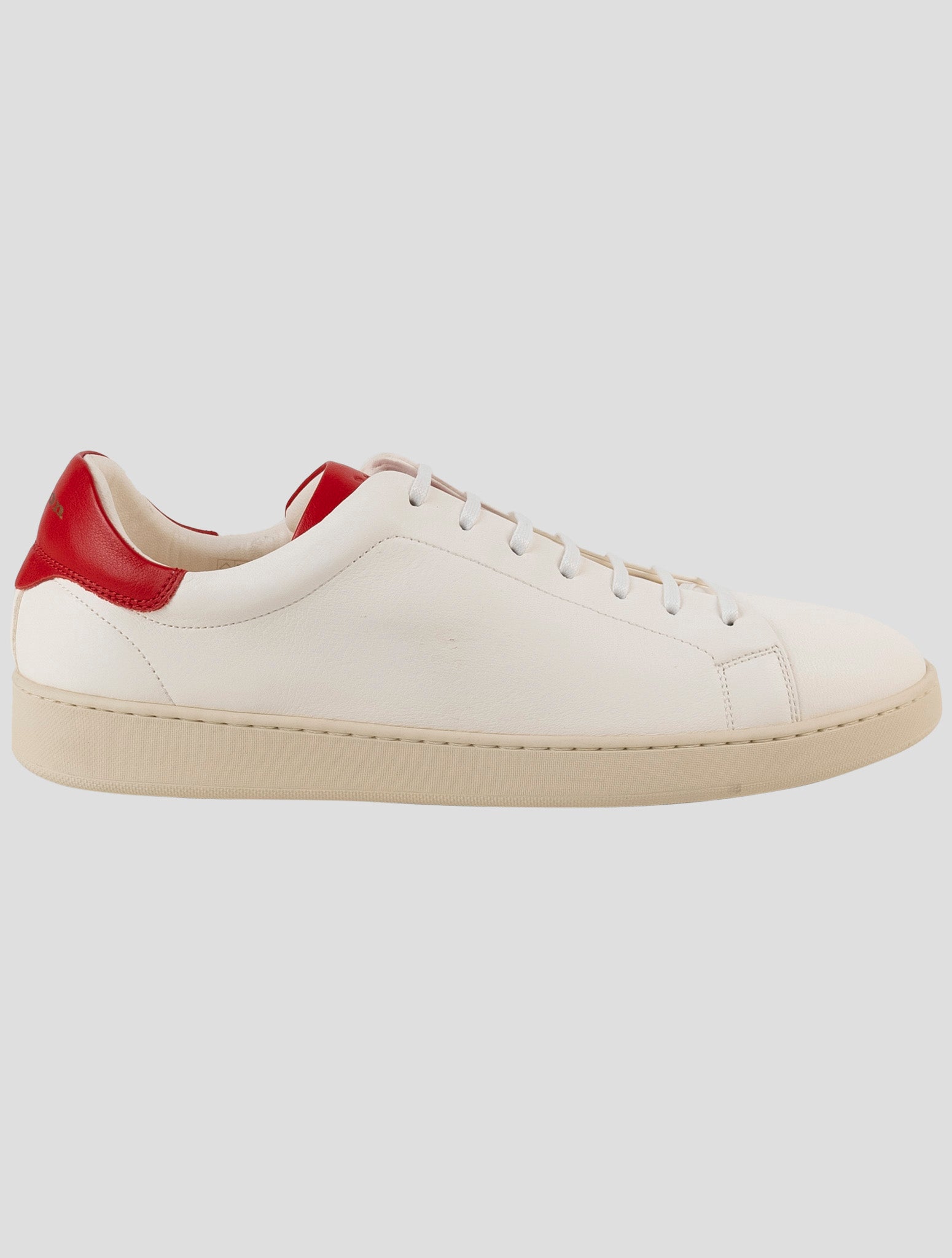 Kiton White Leather Sneakers