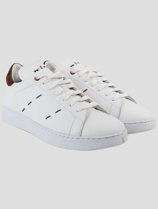 Kiton White Leather Sneakers
