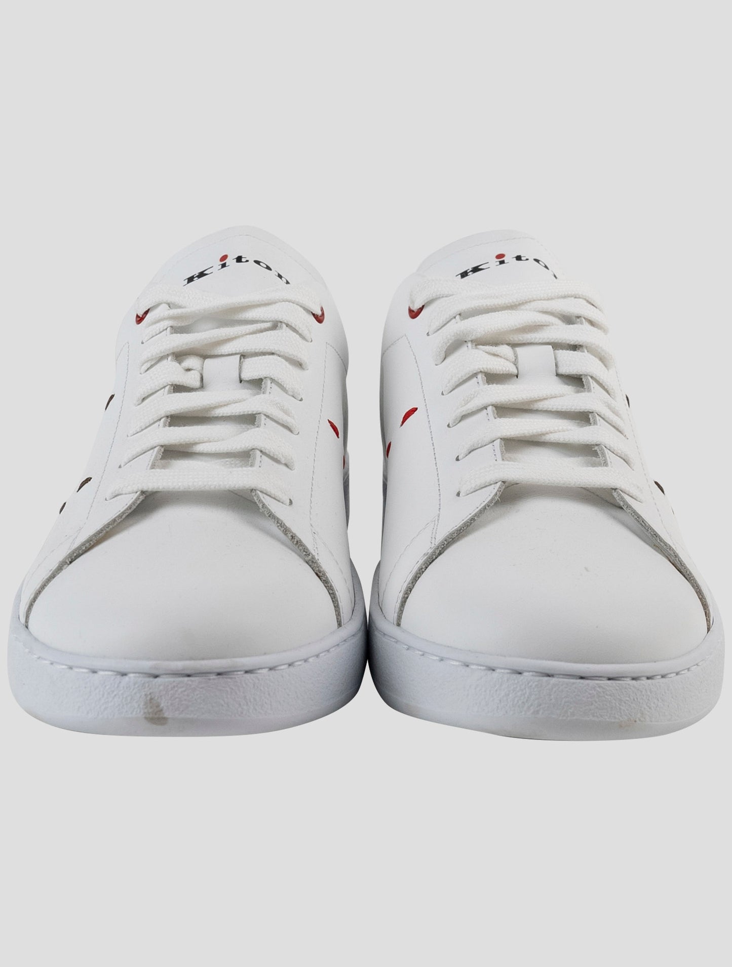 Kiton White Leather Sneakers