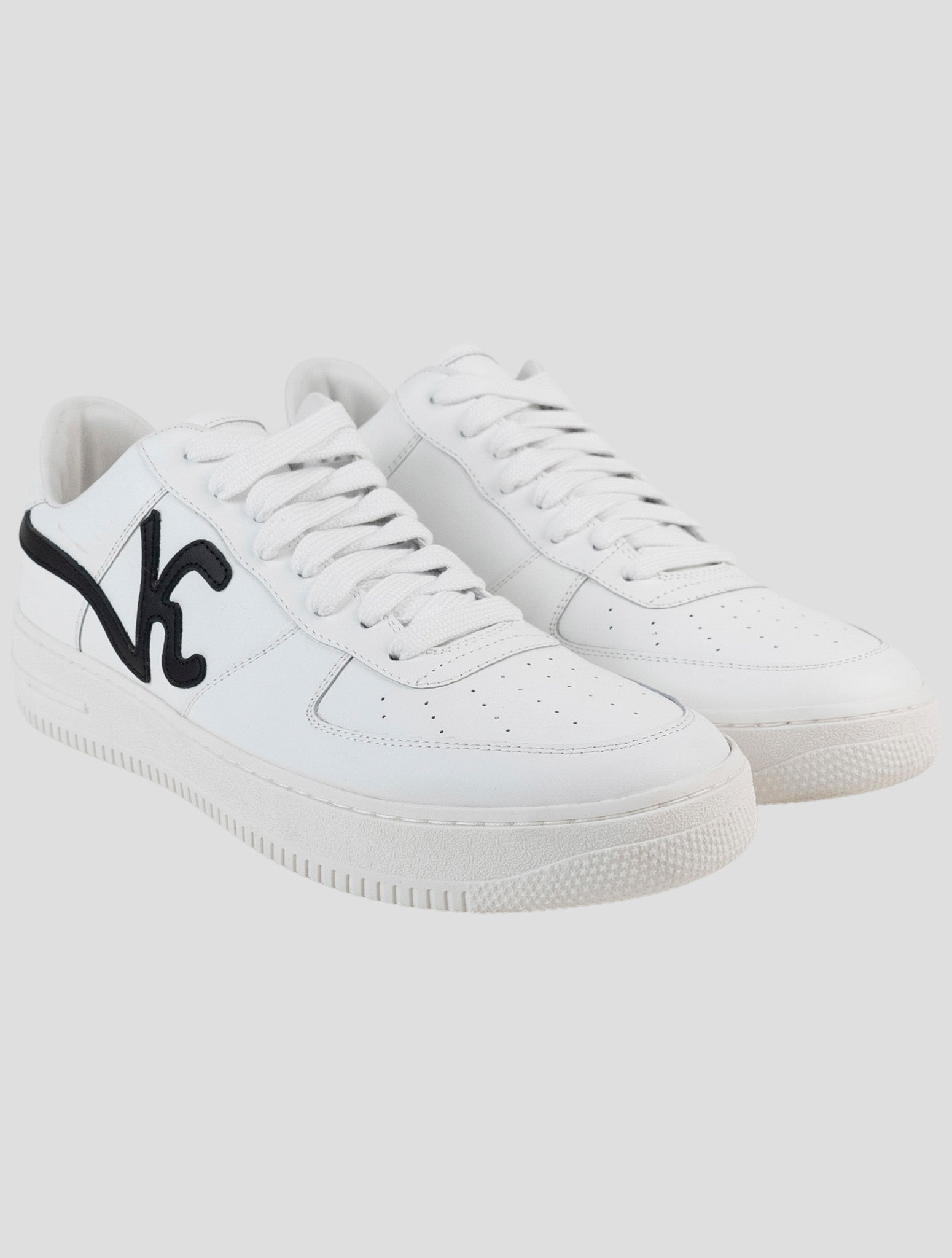 Kiton White Leather Sneakers