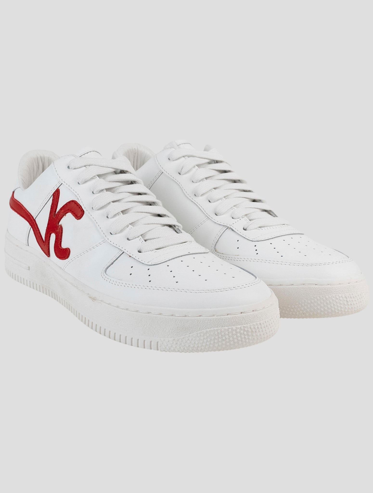 Kiton White Leather Sneakers
