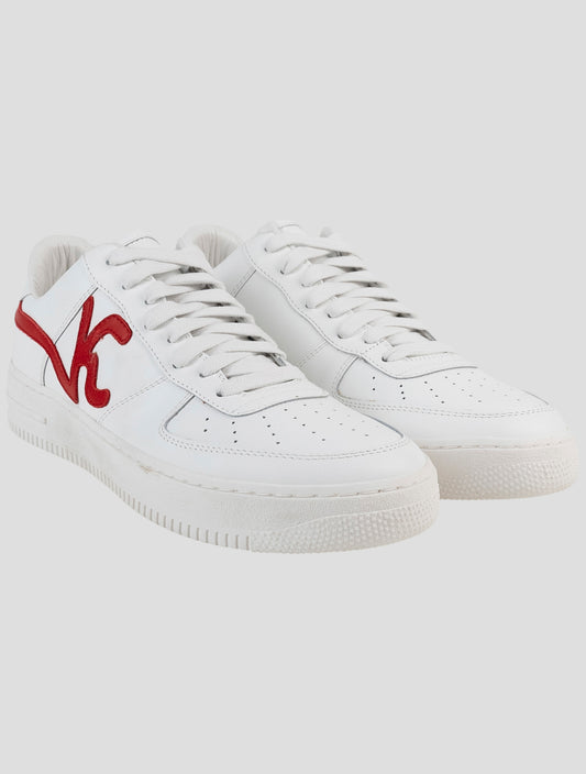 Kiton White Leather Sneakers
