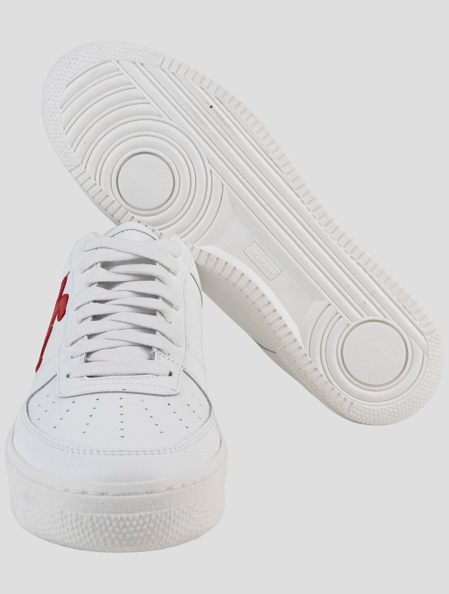 Kiton White Leather Sneakers