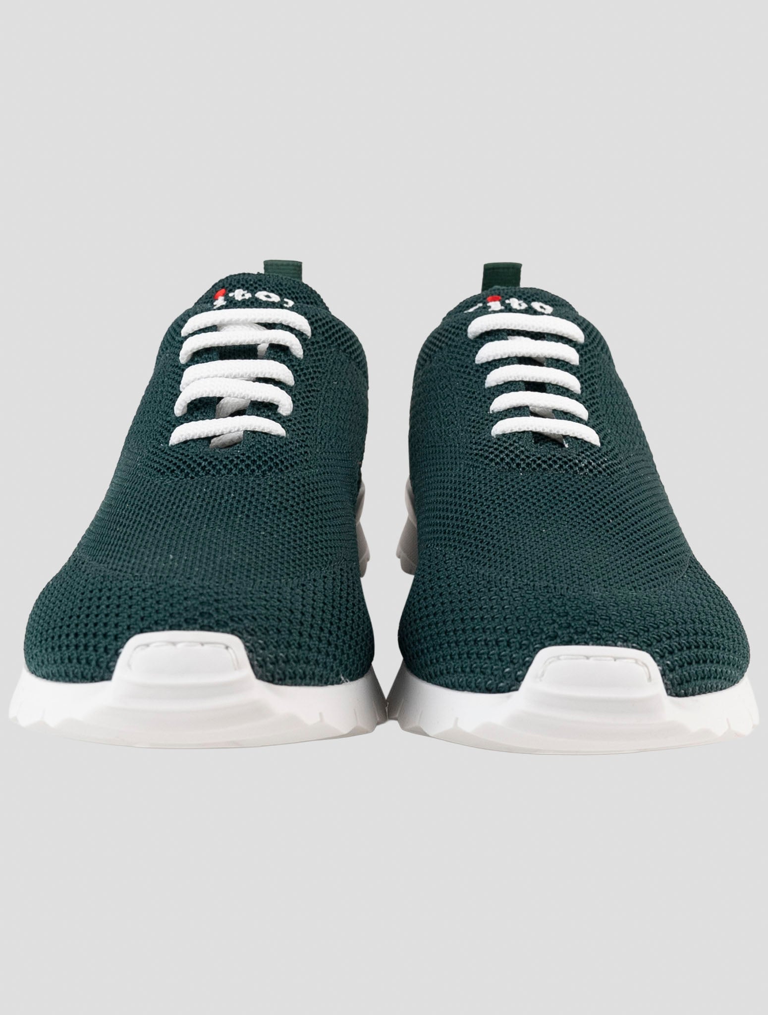Kiton Green Cotton Ea Sneakers