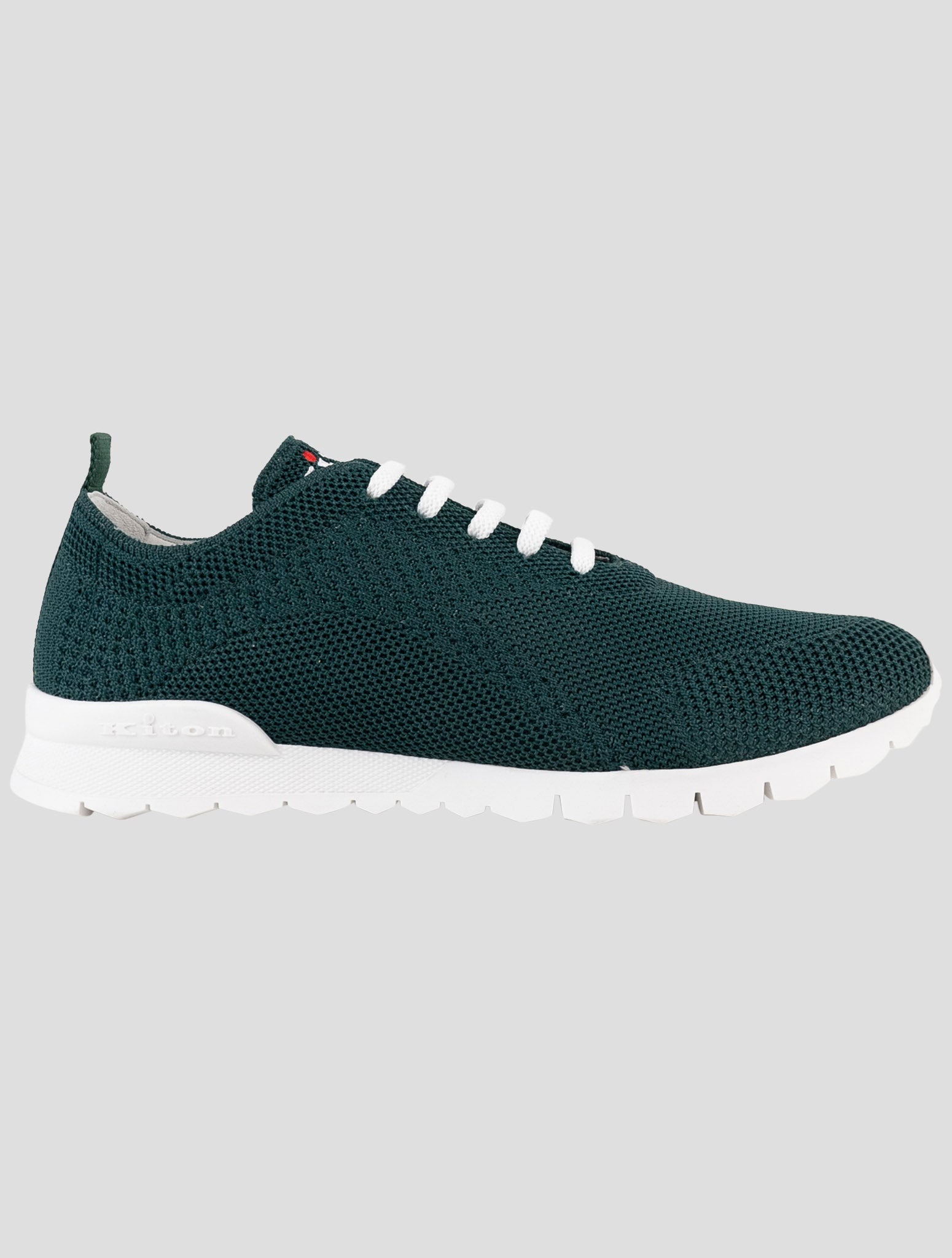 Kiton Green Cotton Ea Sneakers