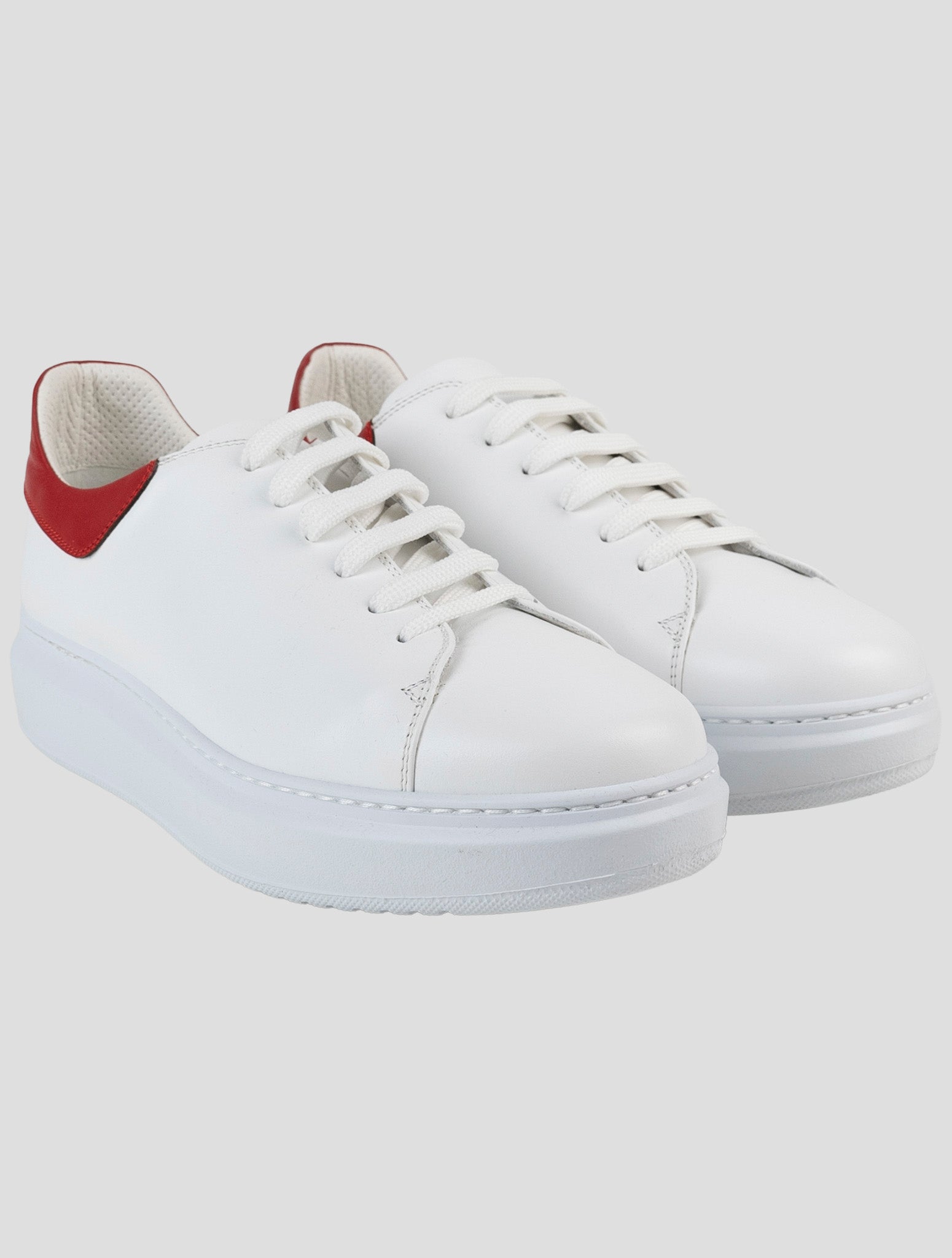 Kiton White Leather Sneakers