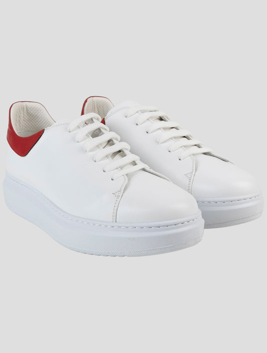 Kiton White Leather Sneakers