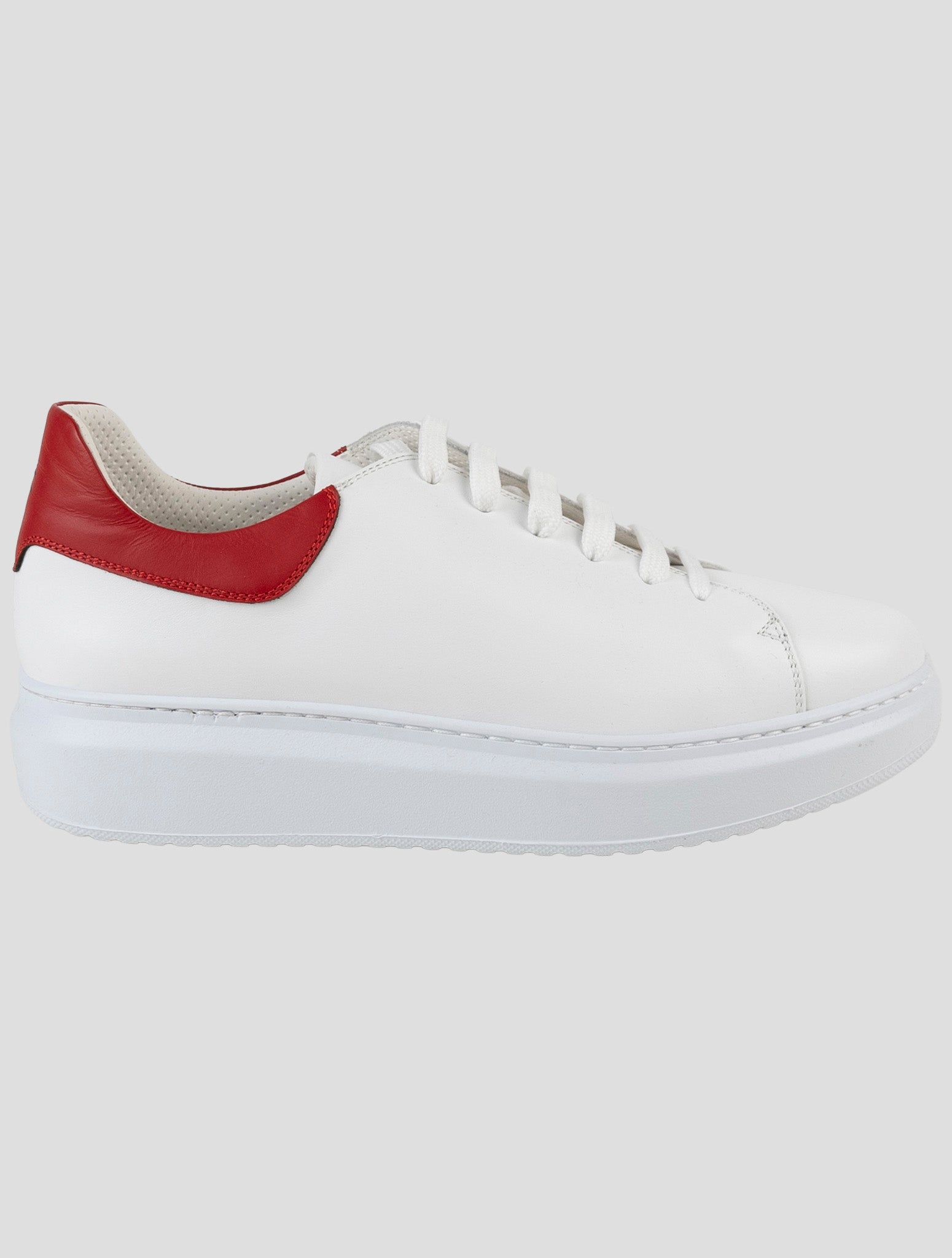 Kiton White Leather Sneakers