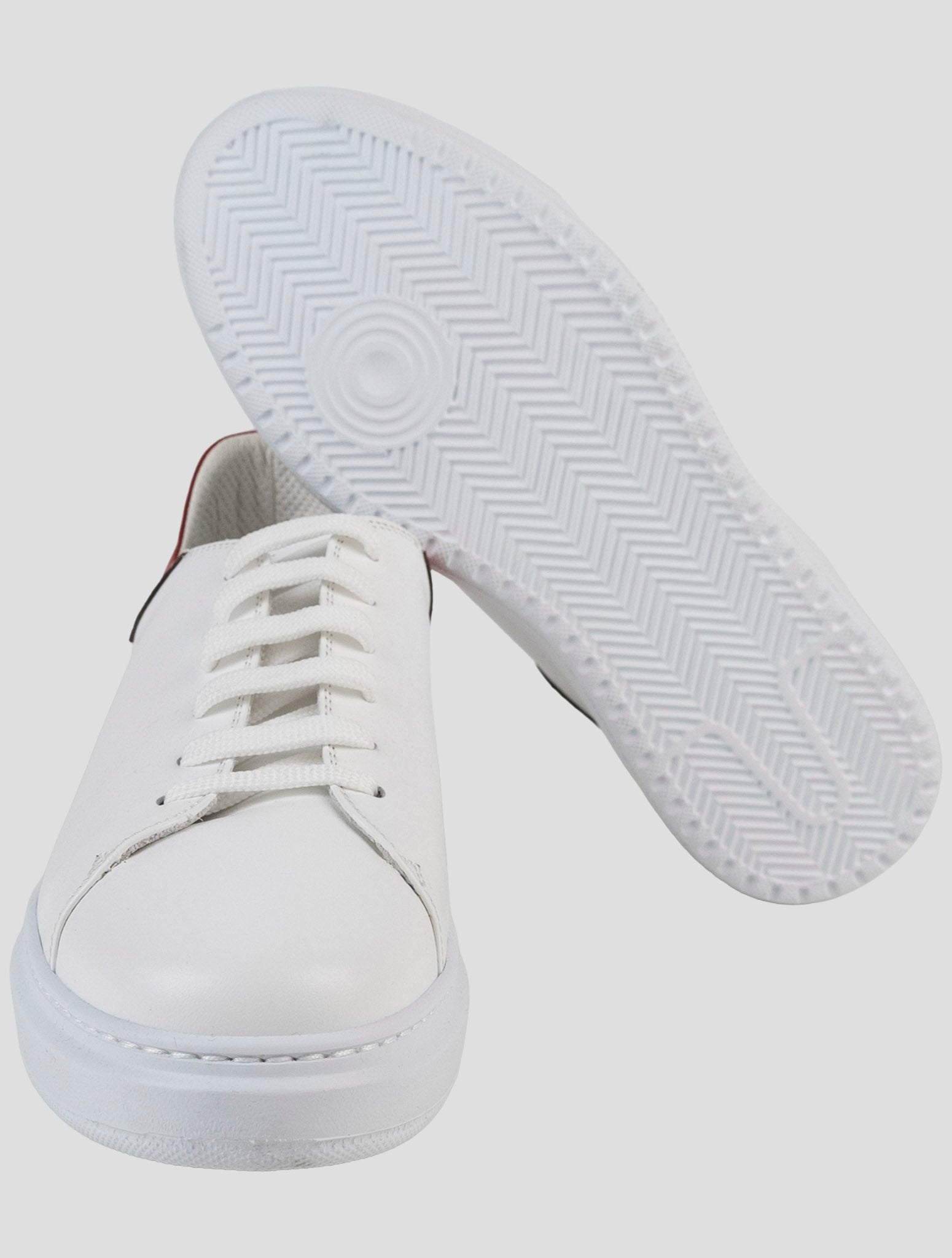 Kiton White Leather Sneakers