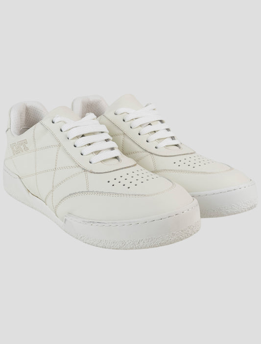 Kiton White Leather Sneakers
