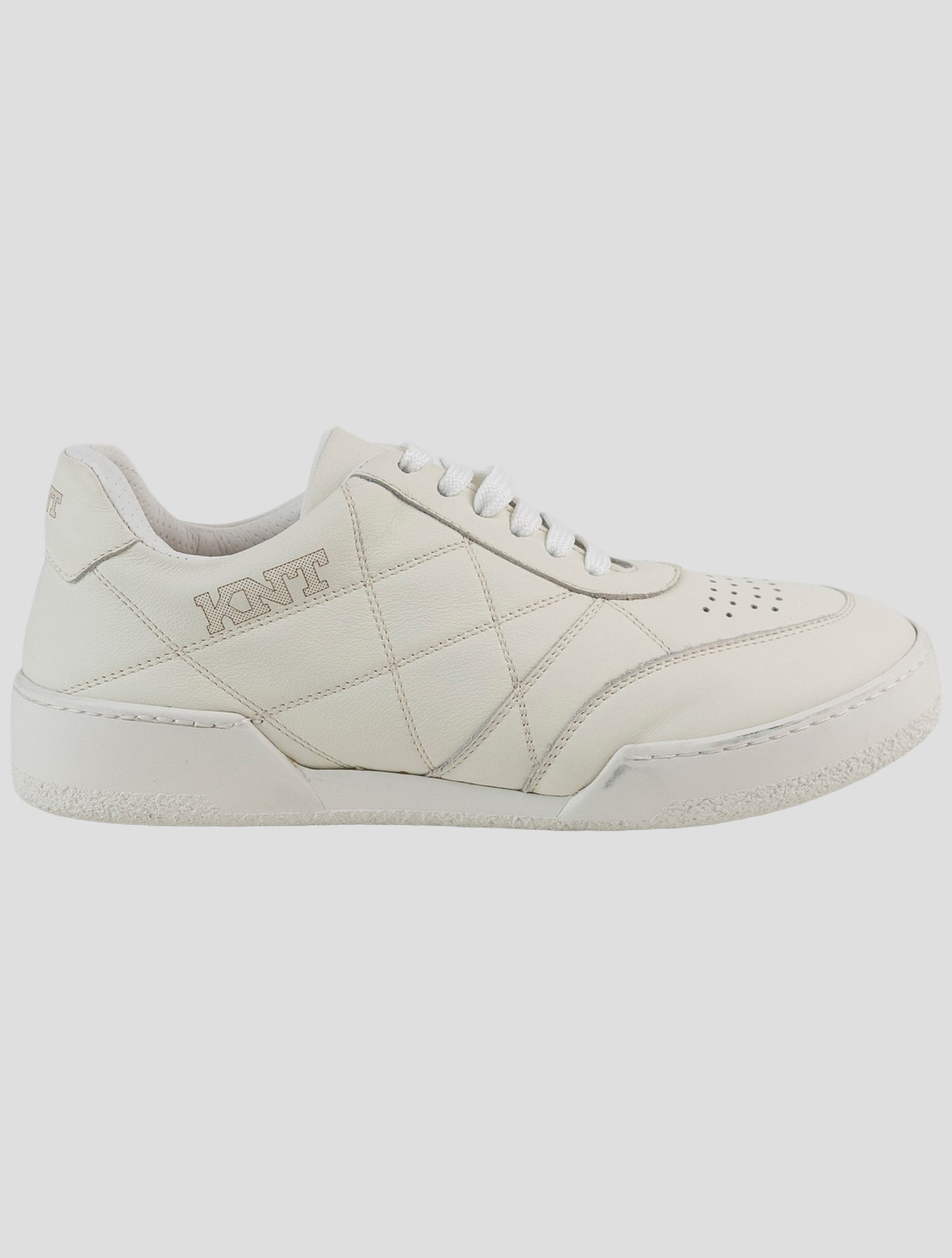Kiton White Leather Sneakers