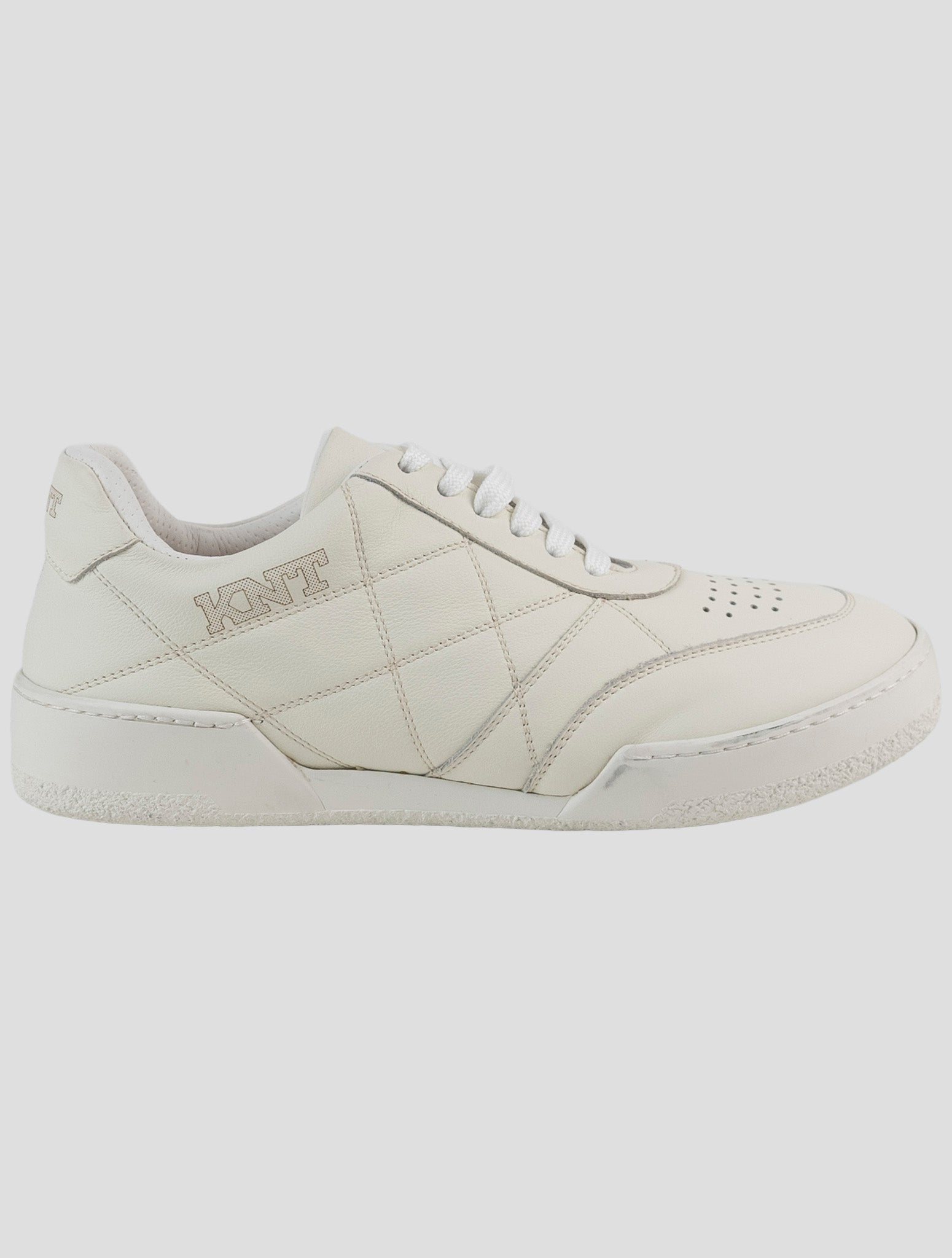 Kiton White Leather Sneakers