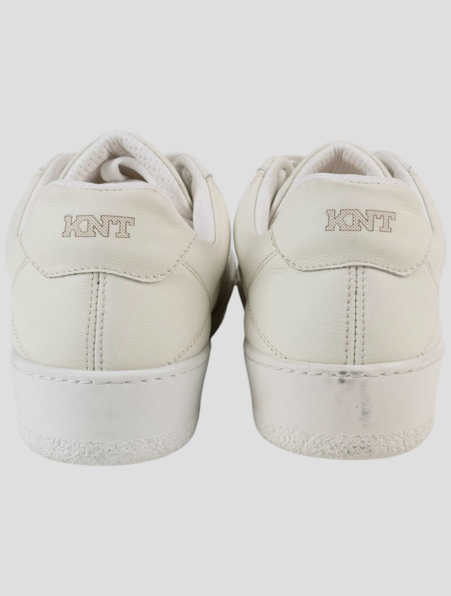 Kiton White Leather Sneakers