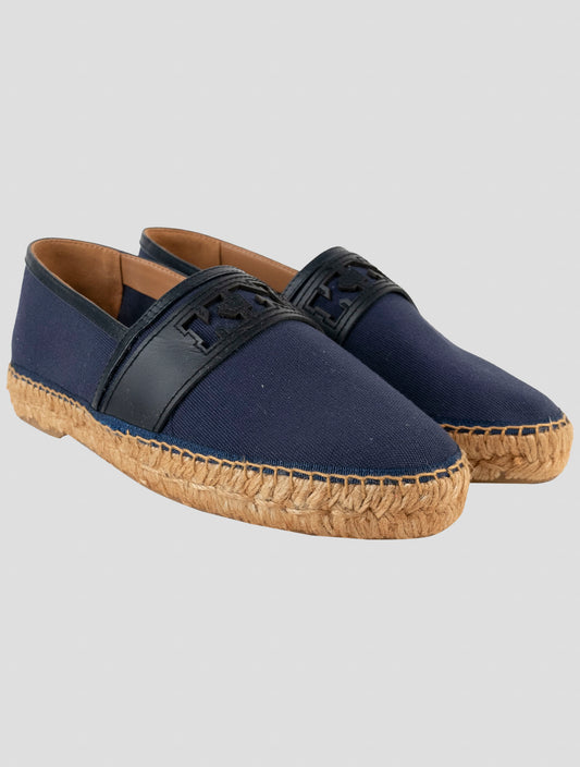 Kiton Knt Blue Cotton Espadrillas