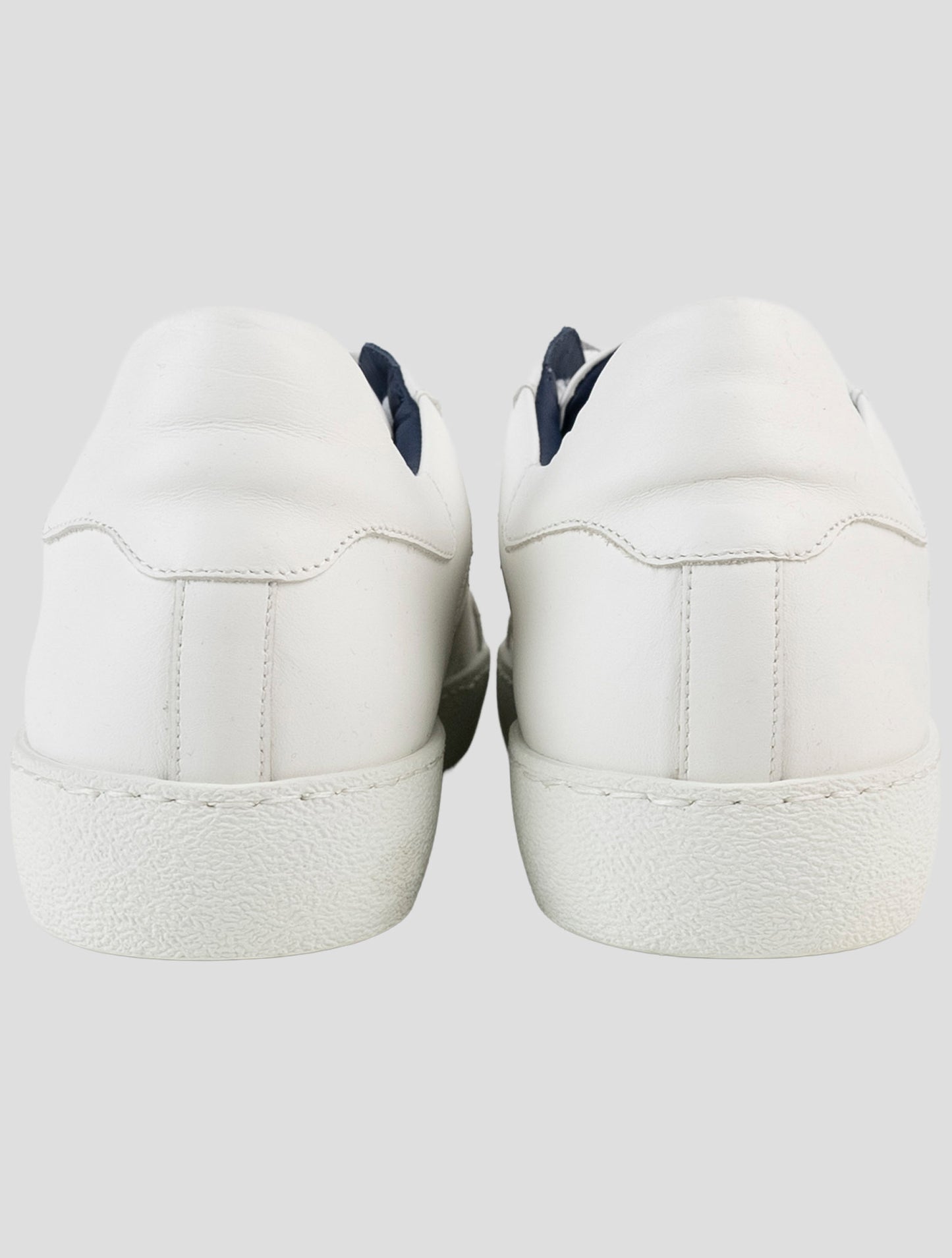 Kiton Knt White Leather Sneakers