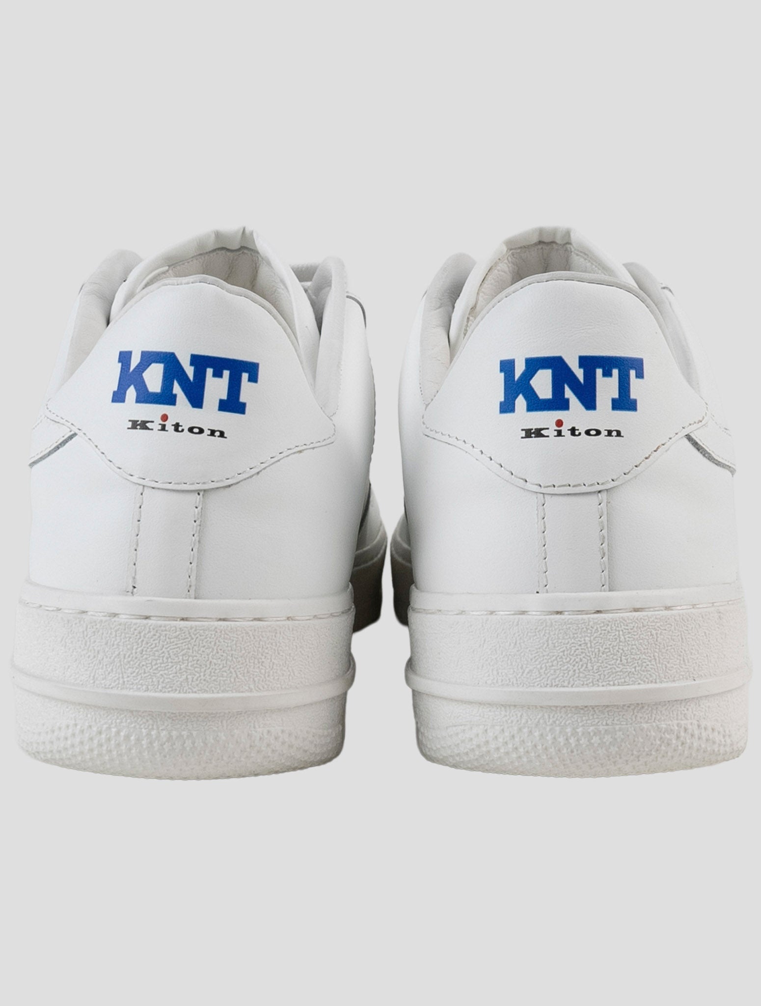 Kiton Knt White Leather Sneakers