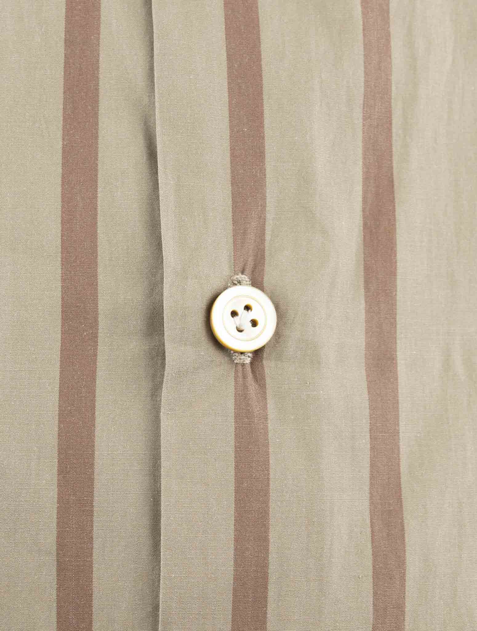 Kiton Brown Cotton Shirt