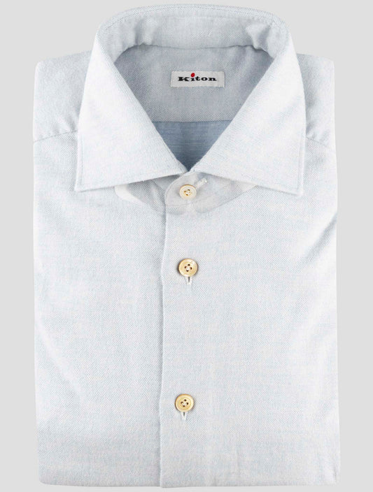 Kiton Gray Cotton Shirt