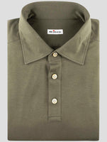Kiton Green Cotton Sweater Polo