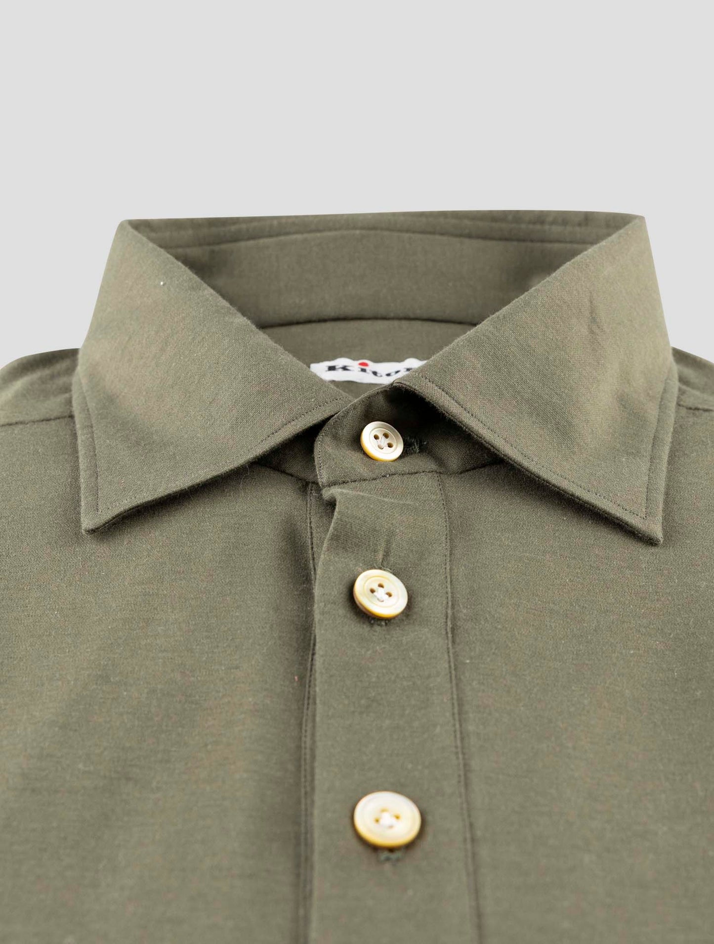 Kiton Green Cotton Sweater Polo