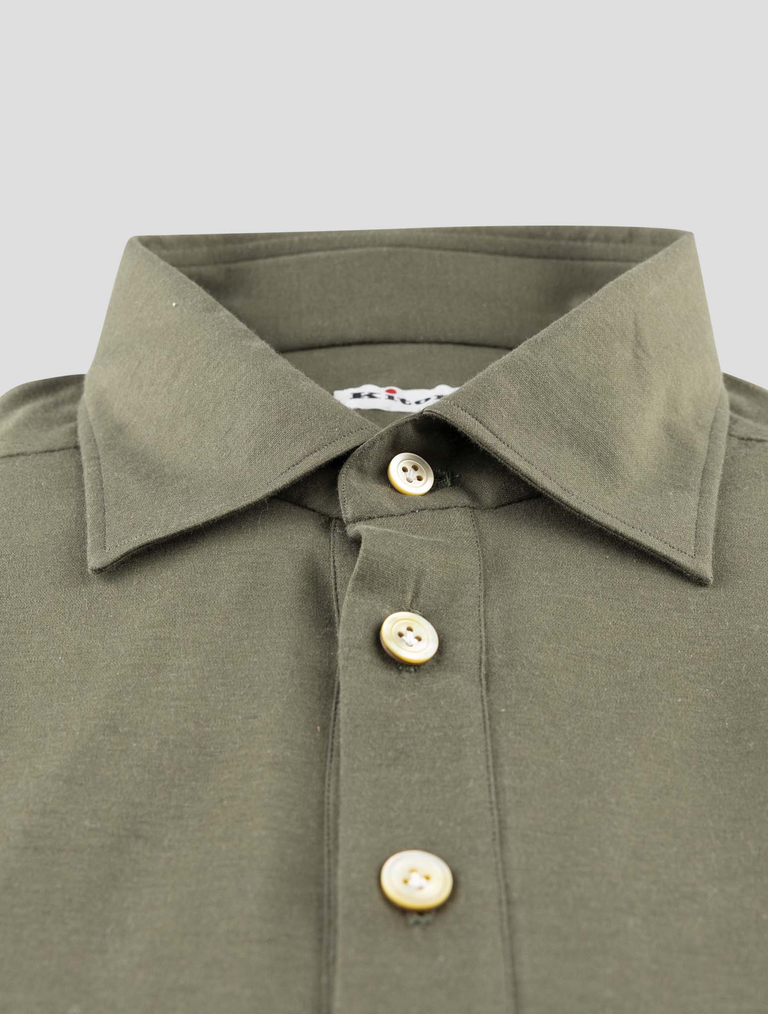 Kiton Green Cotton Sweater Polo
